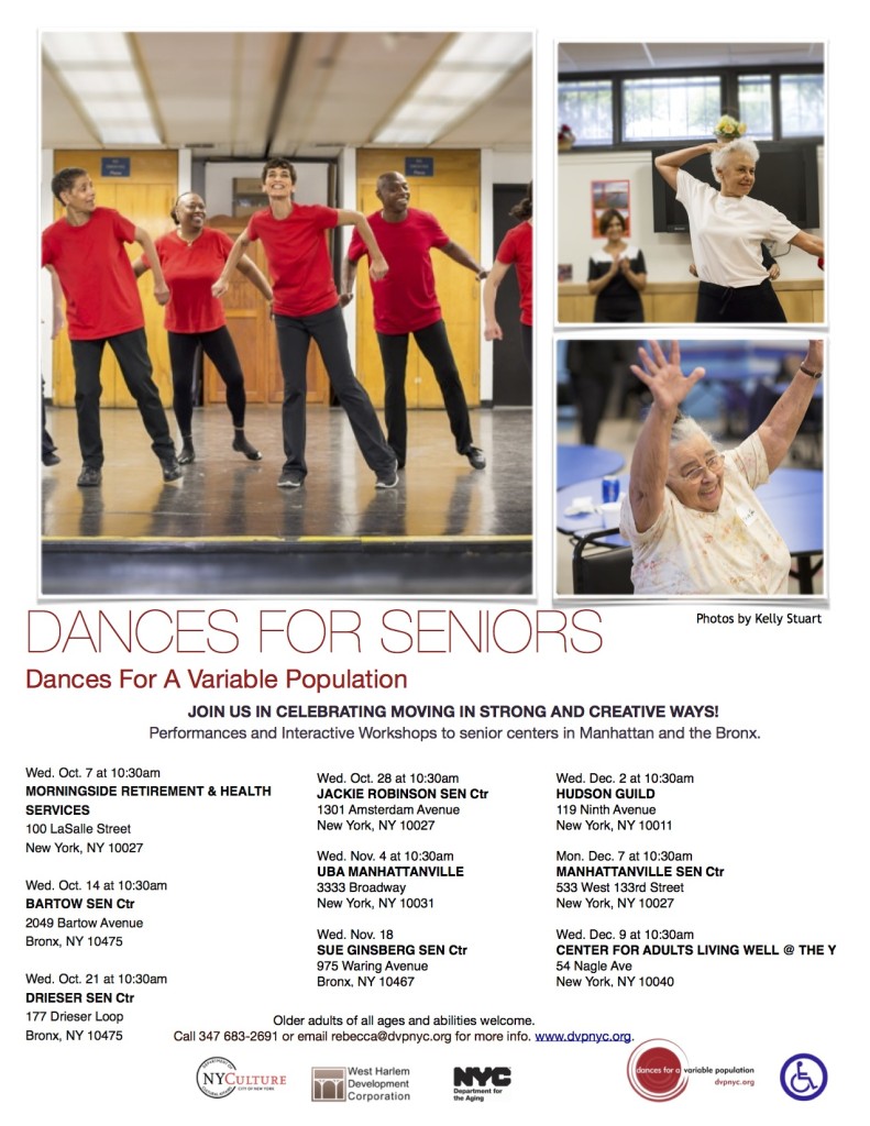 Dances For Seniors 2015 Flyer